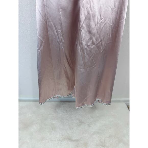 Faeriesty Pink Glitter One-Shoulder Satin Maxi Gown | Size S | New Without Tags - Picture 7 of 8